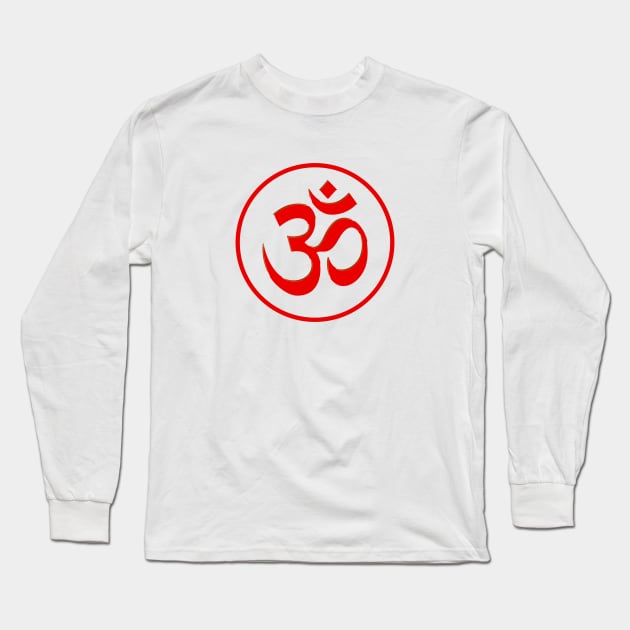 Om Symbol Spiritual Aum sign Long Sleeve T-Shirt by PlanetMonkey